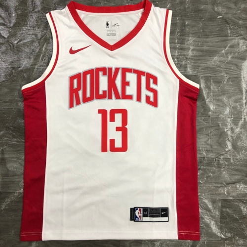 2021 Season NBA Houston Rockets White #13 Jersey-311