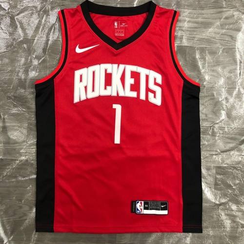 2021 Season NBA Houston Rockets Red #1Jersey-311