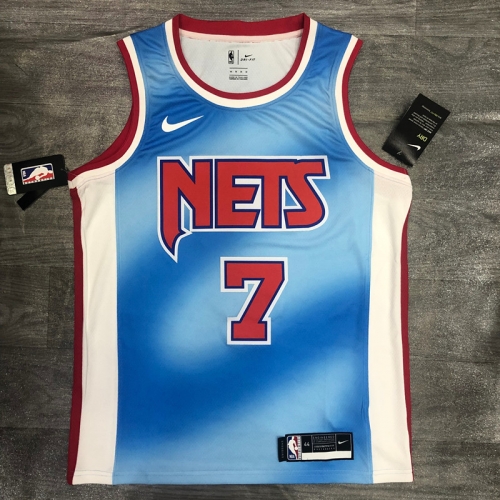 2021 Limited Retro Version NBA Brooklyn Nets Blue #7 Jersey-311