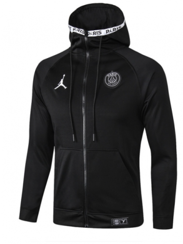 2019-2020 Paris SG Black Thailand Soccer Jacket With Hat-815