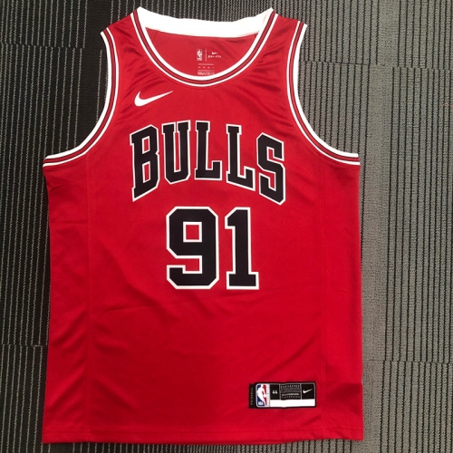 NBA Chicago Bull Red #91 Jersey-311