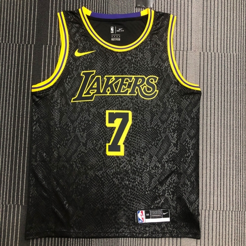 Snake skin Version Los Angeles Lakets Black #7 NBA Jersey-311