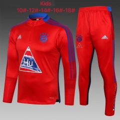 2021-22 Bayern München Red Kids/Youth Soccer Tracksuit Uniform-815