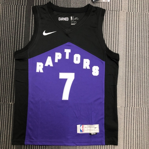 Reward Version NBA Toronto Raptors Black & Purple #7 Jersey-311/SN