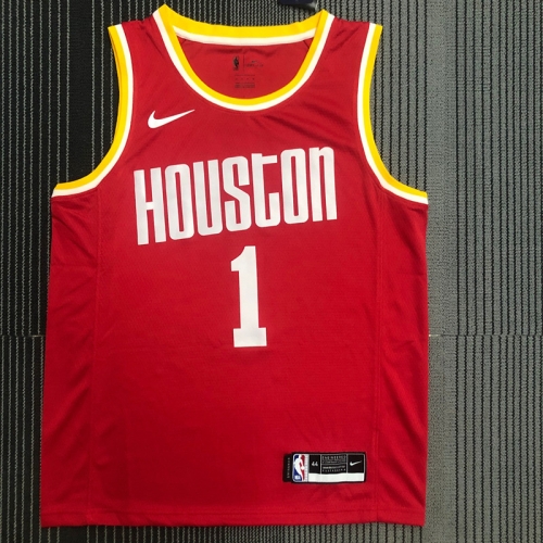 Retro Version NBA Houston Rockets Red #1 Jersey-311