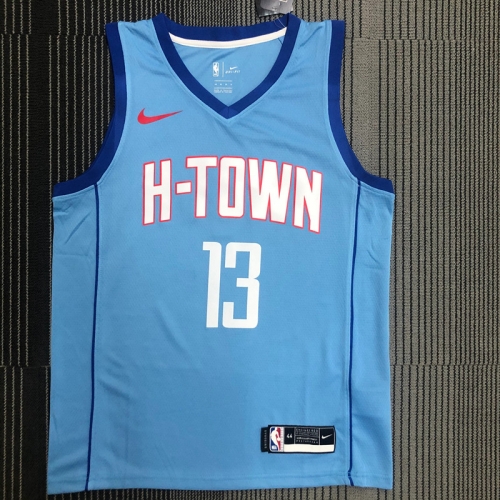 2021 City Version NBA Houston Rockets Blue #13 Jersey-311