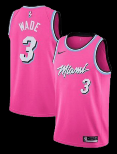 NBA Miami Heat Pink Round collar #3 Jersey-311