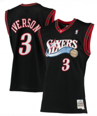 Philadelphia 76ers NBA Black #3 Jersey