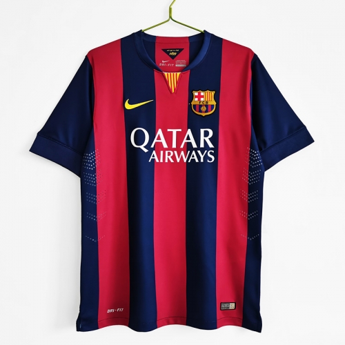 2014/15 Retro Version Barcelona Home Red & Blue Thailand Soccer Jersey AAA-710