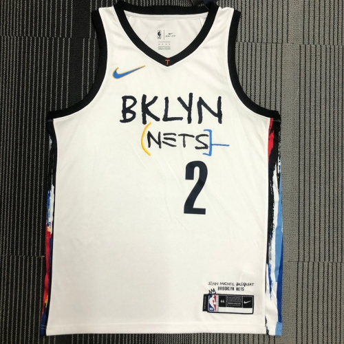2020-2021 Graffiti Version NBA Brooklyn Nets White #2 Jersey-311