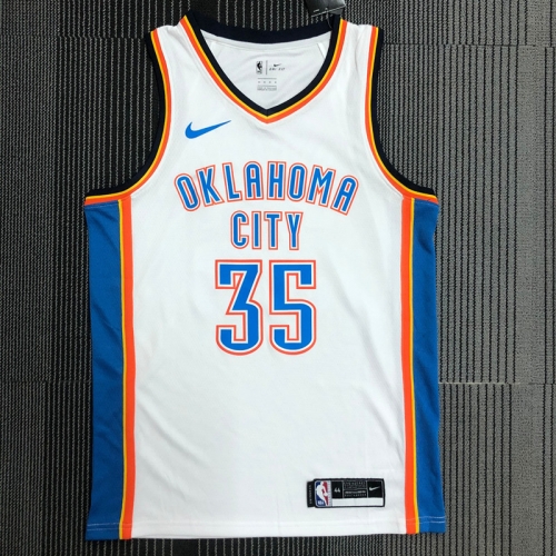 2021 Nik Version NBA Oklahoma City Thunder White #35 Jersey-311