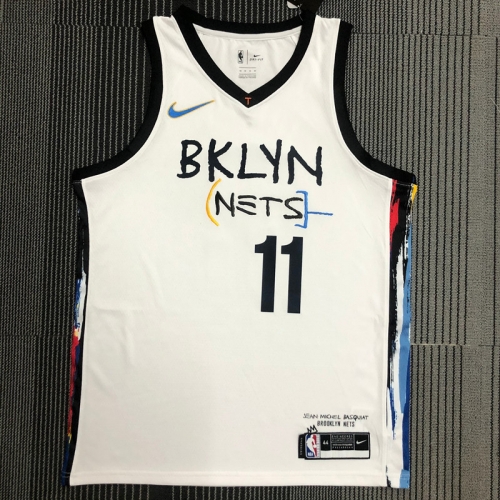 2020-2021 Graffiti Version NBA Brooklyn Nets White #11 Jersey-311