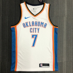 2021 Nik Version NBA Oklahoma City Thunder White #7 Jersey-311