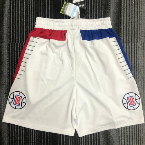 Los Angeles Clippers White NBA Shorts-311