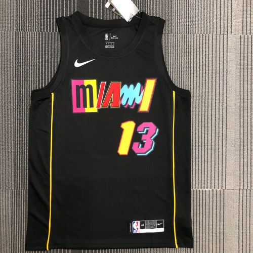 2022 City Version NBA Miami Heat Black #13 Jersey-311