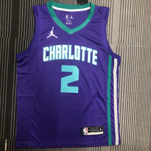 NBA Charlotte Hornets Purple #2 Jersey-311