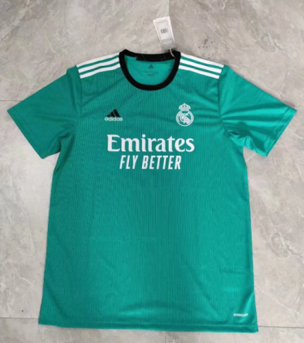 2021-22 Real Madrid 2nd Away Green Thailand Soccer Jersey AAA-2042