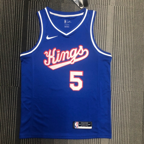 NBA Sacramentos Kings Blue #5 Jersey-311
