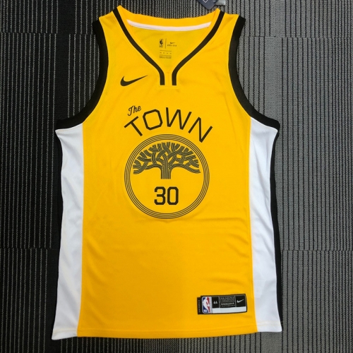 18 Reward Season Golden State Warriors Yellow #30 Jersey-311