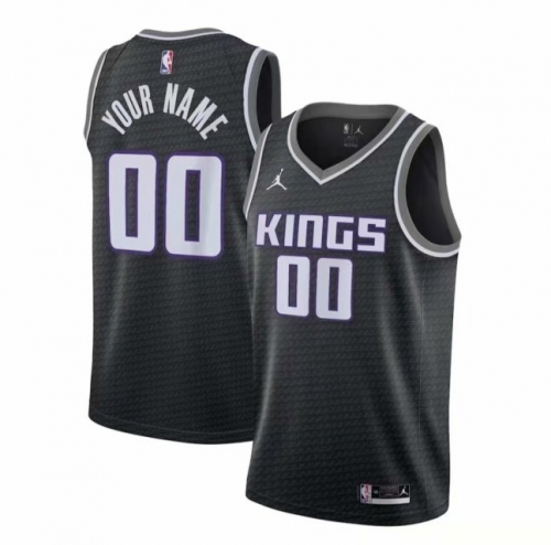 NBA Sacramentos Kings Black #00 Jersey