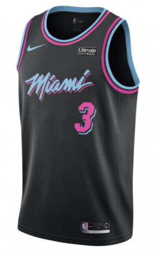 2020-2021 NBA Miami Heat Round collar #3Jersey-311