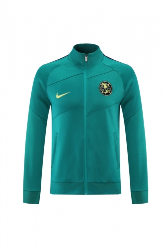 2021/2022 Club América Green Soccer Jacket Top-LH