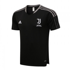 2021/2022 Juventus FC Black Short-Sleeve Thailand Soccer Tracksuit Top-815