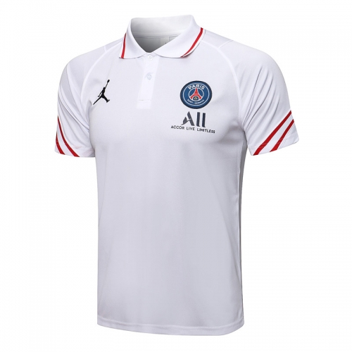 2021-2022 Jordan PSG White Thailand Polo Shirts-815