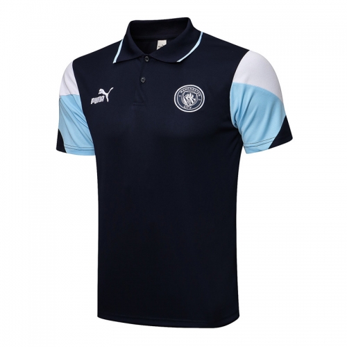 2021-2022 Manchester City Black Thailand Polo Shirts-815