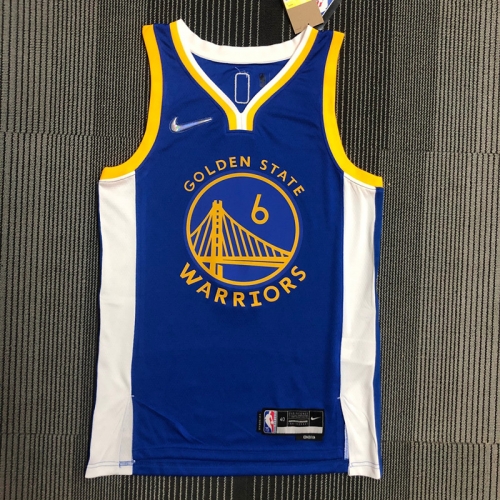 75th Commemorative Edition Golden State Warriors Blue #6 Jersey-311