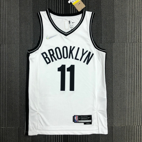 75th Anniversary Brooklyn Nets White #11 NBA Jersey-311