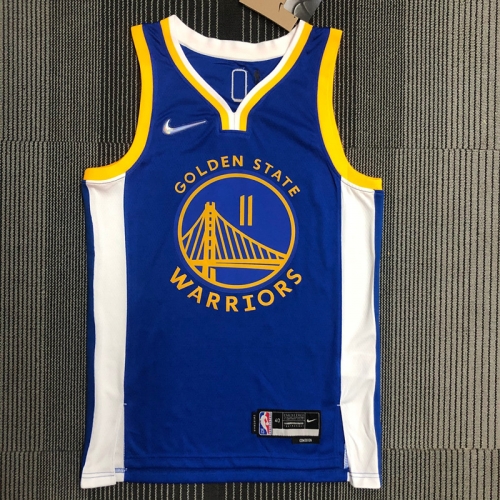 75th Commemorative Edition Golden State Warriors Blue #11 Jersey-311