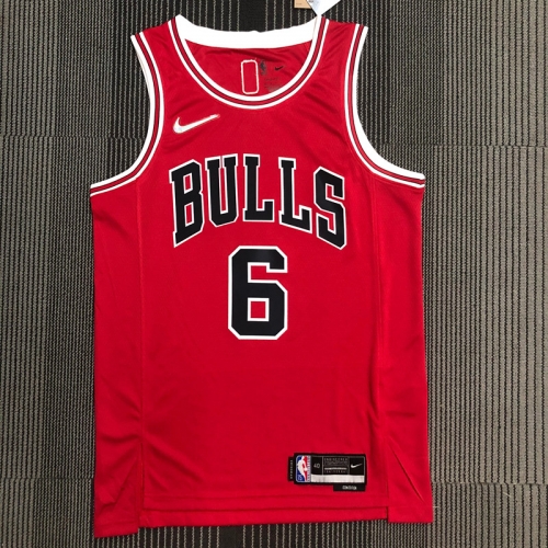 75th Commemorative Edition Chicago Bull Red #6 Jersey-311