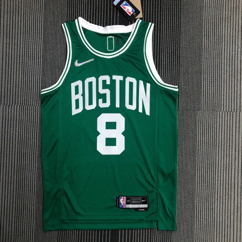 75th Retro Version Boston Celtics Green #8 NBA Jersey-311