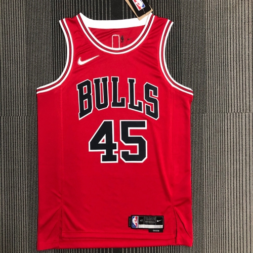 75th Commemorative Edition Chicago Bull Red #45 Jersey-311