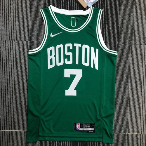 75th Retro Version Boston Celtics Green #7 NBA Jersey-311