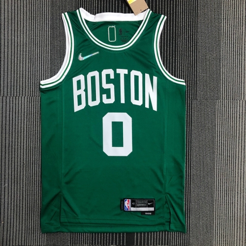 75th Retro Version Boston Celtics Green #0 NBA Jersey-311