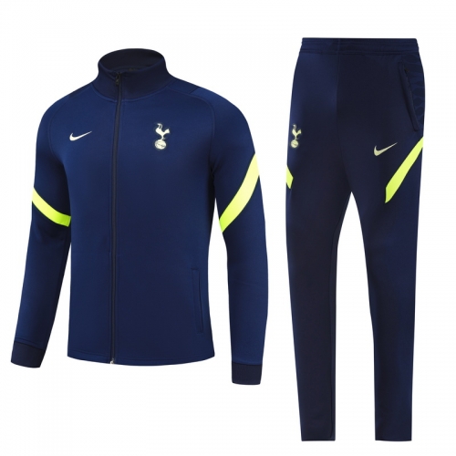 2021/2022 Tottenham Hotspur Cyan Kids/Youth Soccer Jacket Uniform-GDP