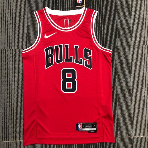 75th Commemorative Edition Chicago Bull Red #8 Jersey-311