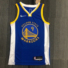 75th Commemorative Edition Golden State Warriors Blue #9 Jersey-311