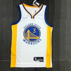 75th Commemorative Edition Golden State Warriors White #3 Jersey-311