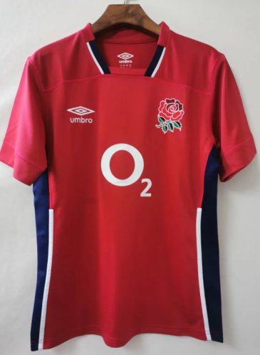 2021/2022 England Away Red Thailand Rugby Shirts-805