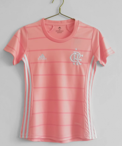 2021/2022 CR Flamengo Pink Thailand Women Soccer Jersey AAA-C1046