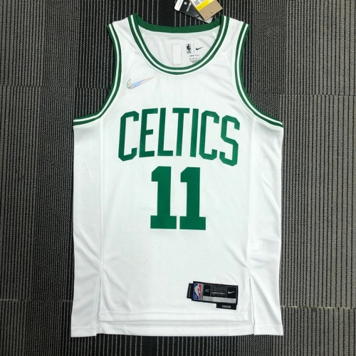 75th Retro Version Boston Celtics White #11 NBA Jersey-311