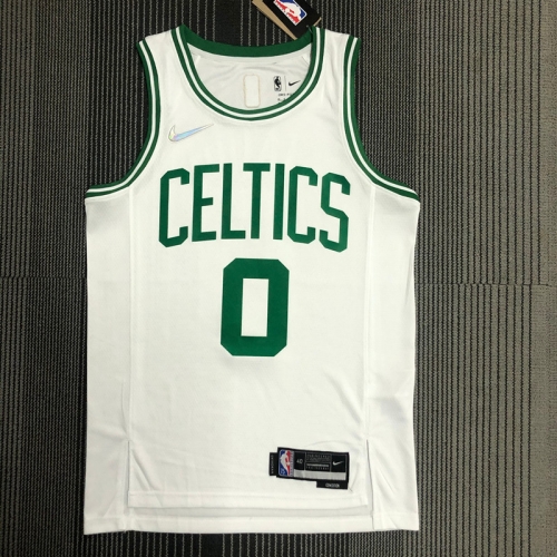 75th Retro Version Boston Celtics White #0 NBA Jersey-311