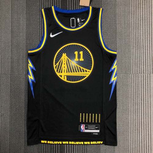 2022 City Version Golden State Warriors Black #11 Jersey-311