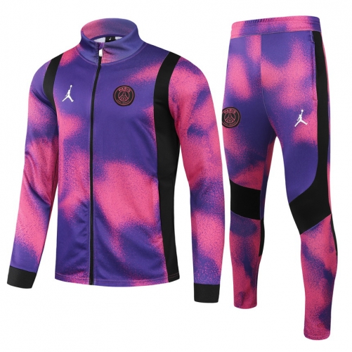 2021/2022 Paris SG Pink & Purple Soccer Jacket Uniform-411