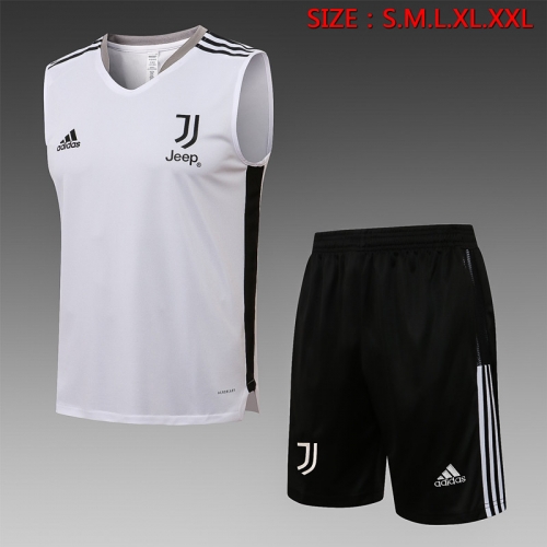 2021-2022 Juventus FC White  Shorts-Sleeve Thailand Soccer Jersey Vest-815