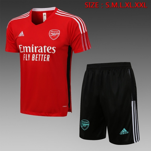 2021-2022 Arsenal Red Shorts-Sleeve Thailand Soccer Jersey-815
