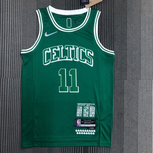 2022 City Version Boston Celtics Green #11 NBA Jersey-311